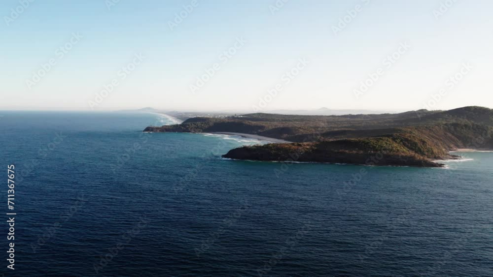 Panoramic View Of Noosa Heads Coast In Queensland, Australia - Drone Shot Panoramic View Of Noosa Heads Coast In Queensland, Australia - Drone Shot