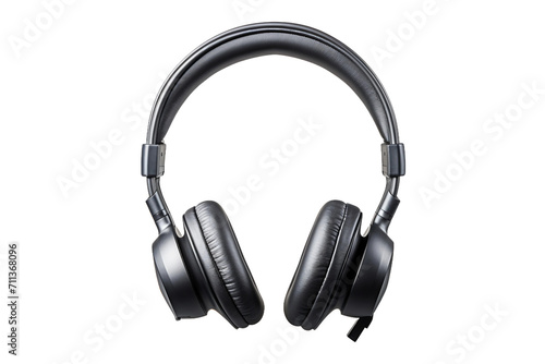 Acoustic headgear isolated on transparent background