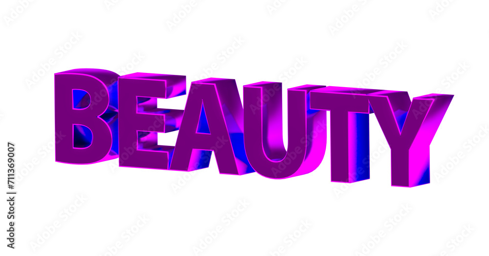 Beauty goldene plakative 3D-Schrift, Schönheit, Hautpflege, Make-up, Kosmetik, Wellness, Nageldesign,  Lippenstift, Rouge,  Gesichtspflege, Sonnenschutz, Frisuren, Maniküre, Rendering, Freisteller