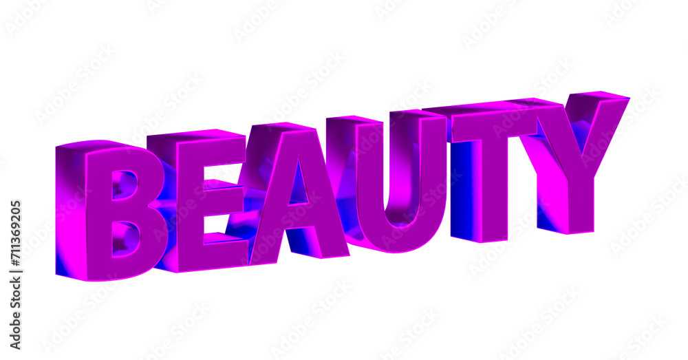 Beauty goldene plakative 3D-Schrift, Schönheit, Hautpflege, Make-up, Kosmetik, Wellness, Nageldesign,  Lippenstift, Rouge,  Gesichtspflege, Sonnenschutz, Frisuren, Maniküre, Rendering, Freisteller