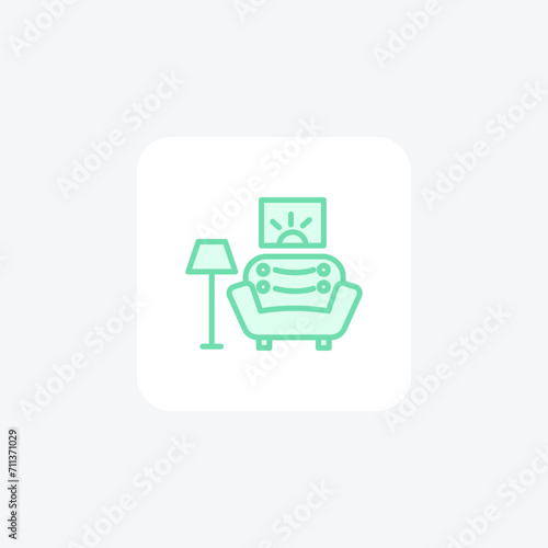 Living Room color outline icon outline icon, pixel perfect