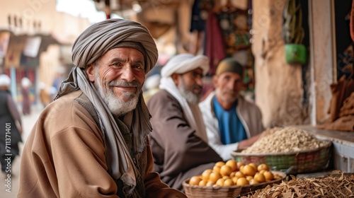 Arab man in a street market