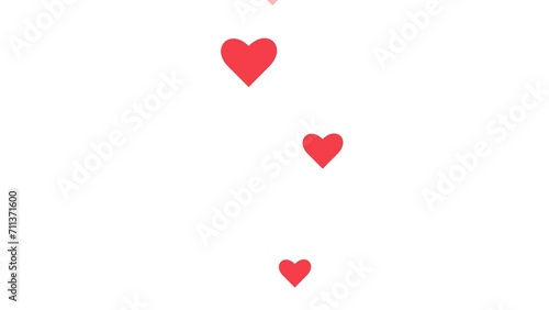heart love 2d animation motion graphic 4k photo