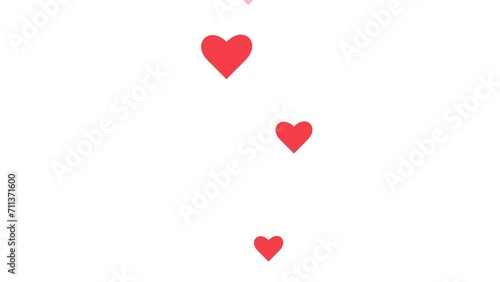 heart love 2d animation motion graphic 4k