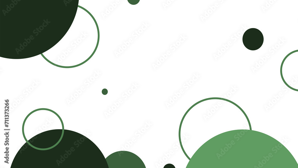 Elegant Green and White Circle Geometric Pattern Background Elegant Green and White Circle Geometric Pattern Background