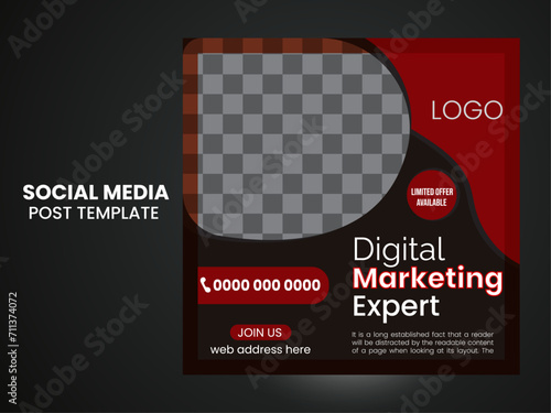Digital Marketing Expert Template For Facebook