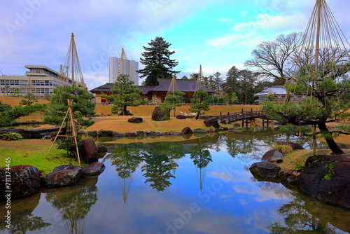 Gyokuseninmaru Park a Historic Japanese garden in Marunouchi  Kanazawa  Ishikawa  Japan