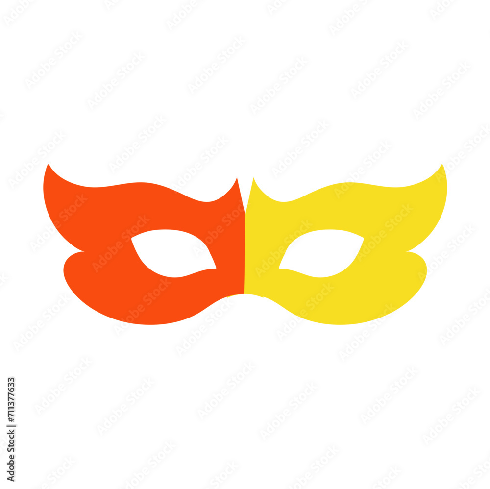 Super hero mask for face character in flat style Super hero mask for face character in flat style
