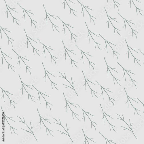 seamless pattern background with stalk tree