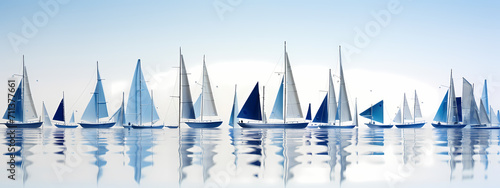 Maritime Majesty: The Sailboats' Starlit Course