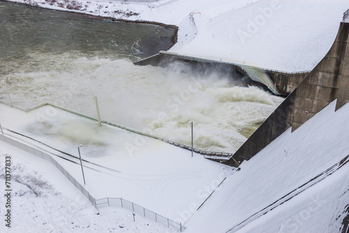 Kinzua Dam at Allegheny National Forest in Pennsylvania photo