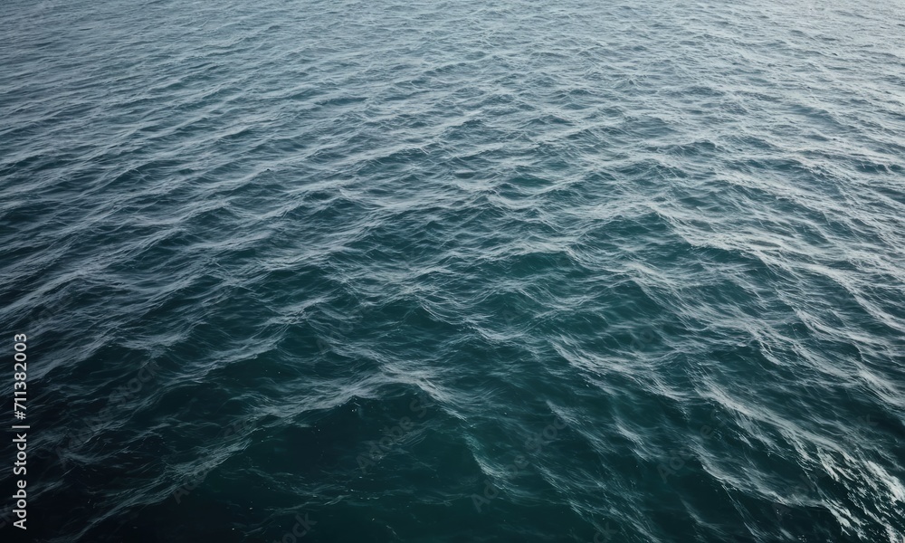 Obraz premium Serene Sea Waves Texture in Deep Blue Ocean