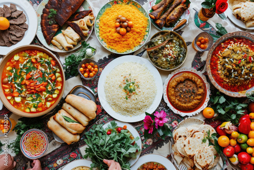 Nowruz feast of culinary delights photo
