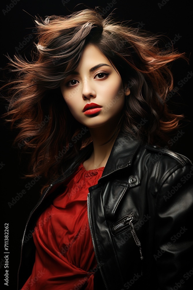Portrait of beautiful and young  Asian girl