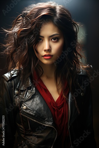 Portrait of beautiful and young  Asian girl © ALI