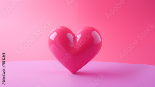 Corazón rosa photo