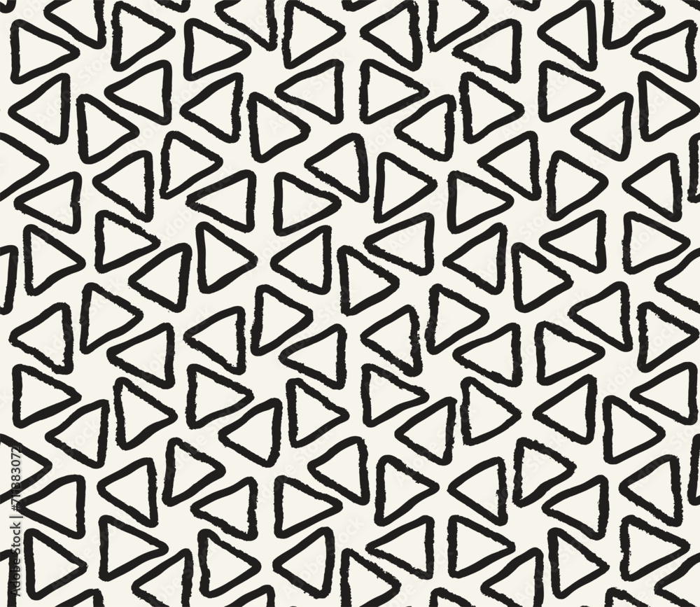 Vector seamless pattern. Repeating geometric elements. Stylish monochrome background design. Vector seamless pattern. Repeating geometric elements. Stylish monochrome background design.