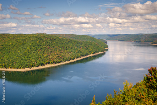 Fototapeta Naklejka Na Ścianę i Meble -  Allegheny National Forest Overlook of the Allegheny River in Pennsylvania