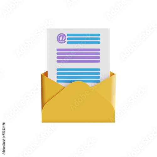 Free Download 3D Email Model Changing Trends in Digital Communication. 3d illustration, 3d element, 3d rendering. 3d visualization isolated on a transparent background - GFXLoad