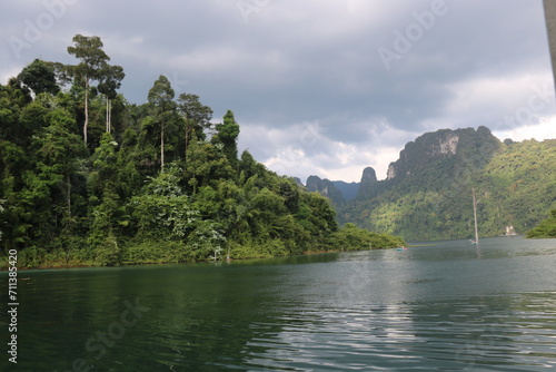 lake and mountains