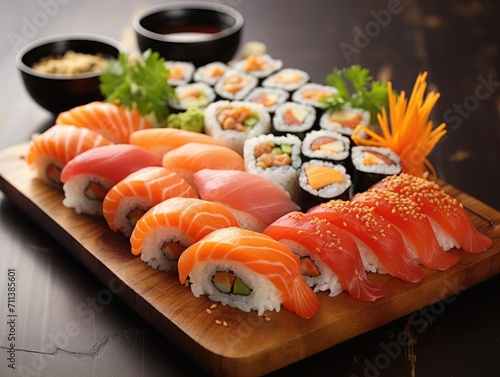 sushi dish, japanese food