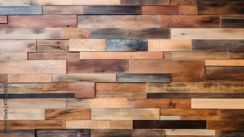 Reclaimed wood texture background with natural figure  wooden panels surface for ceramic wall tile design and floor.