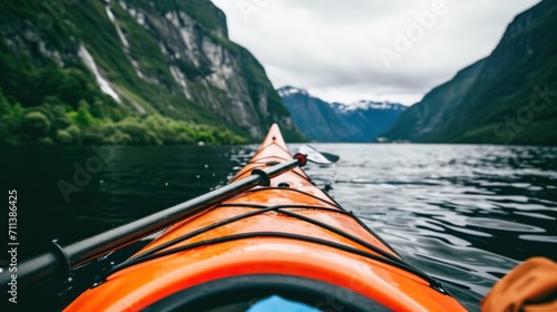 Whitewater Kayaking Action