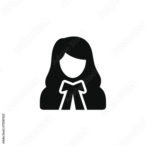 Advocate icon isolated on transparent background. Lawyer icon