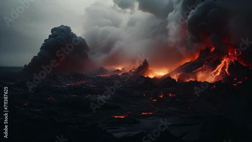 The Smoky Spectacle Cinematic Visions of Volcanic Vents photo