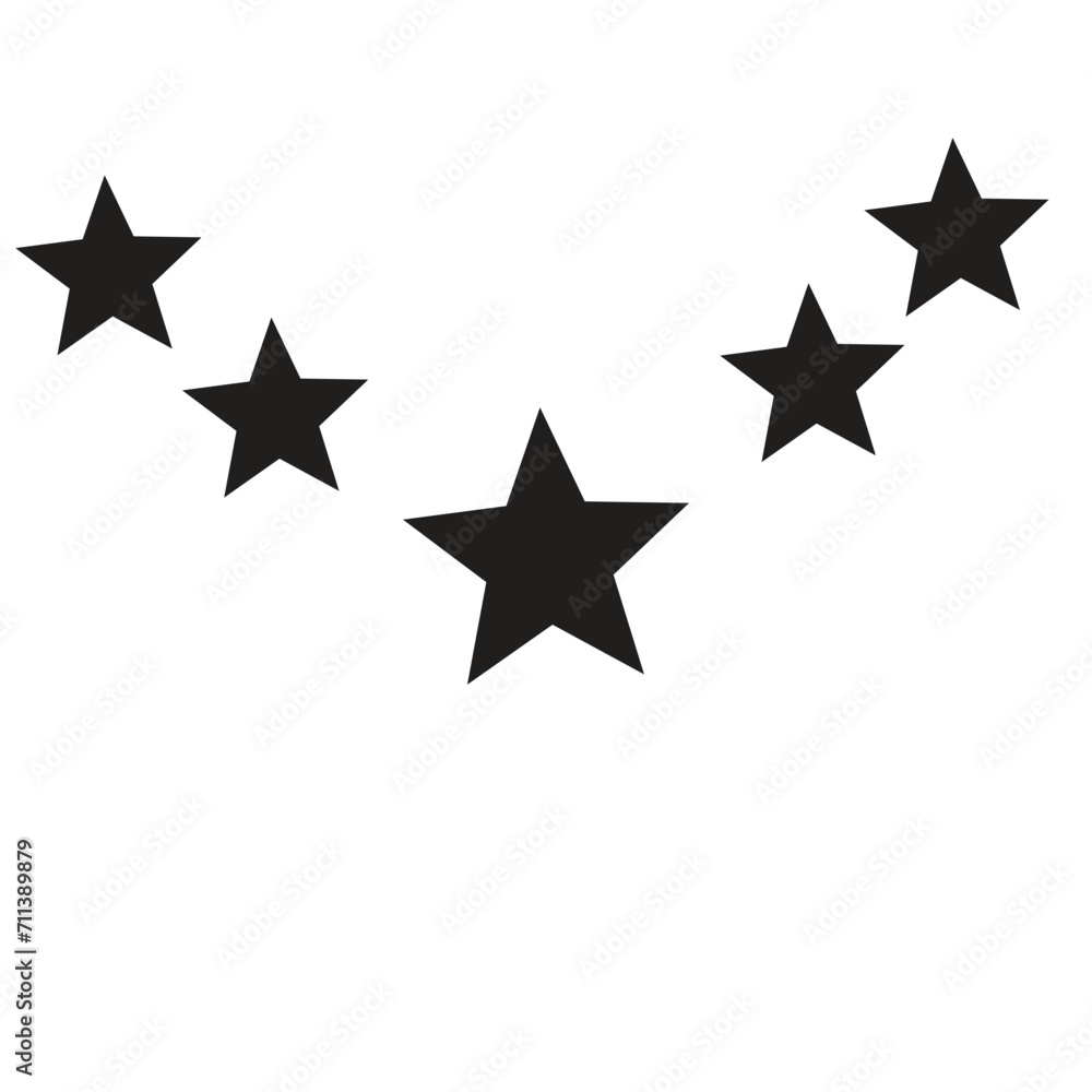 Star vector icons. Set of star symbols isolated Star vector icons. Set of star symbols isolated