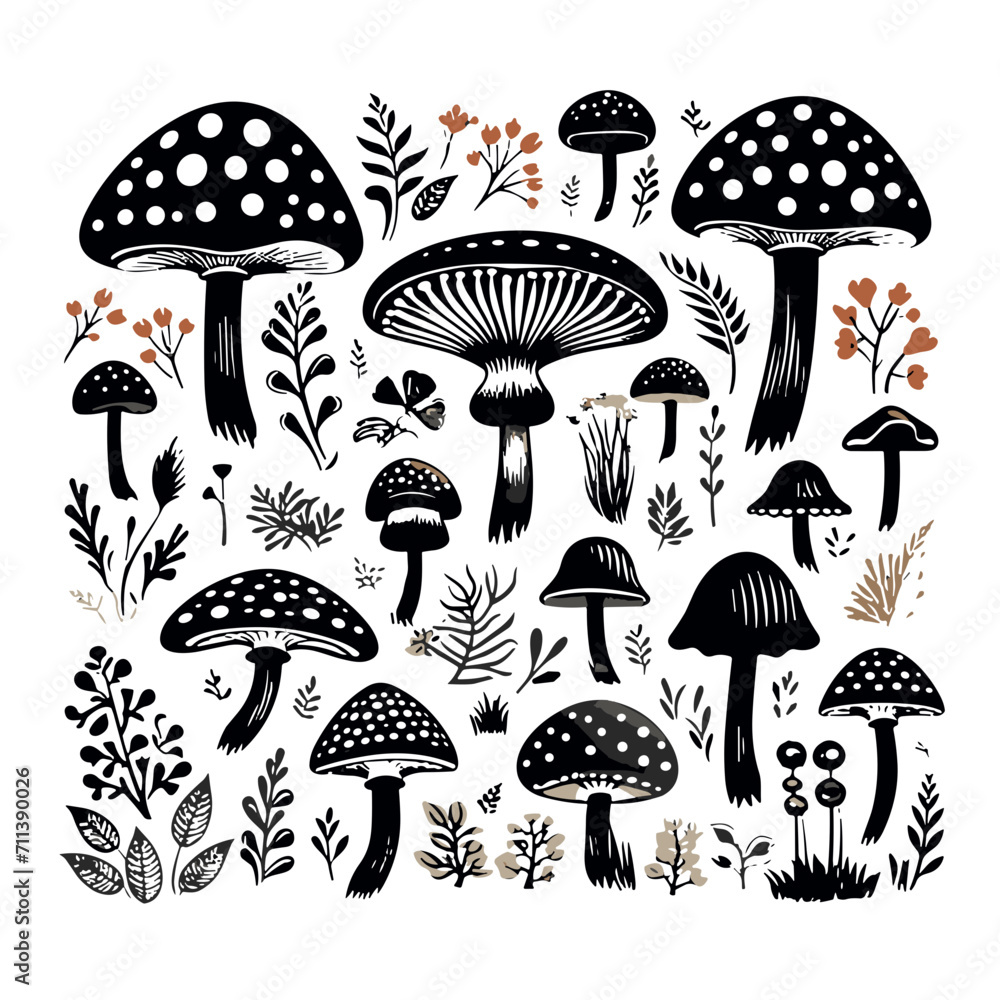 mushroom svg, mushroom png, mushroom illustration, mushroom vector, mushroom, mushroom clipart, jungle svg, forest, t shirt ,mushroom, fungus, nature, vector, food, illustration, autumn, isolated, for