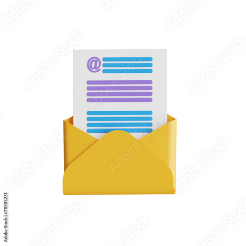 Free Download 3D Email Model Changing Trends in Digital Communication. 3d illustration, 3d element, 3d rendering. 3d visualization isolated on a transparent background - GFXLoad