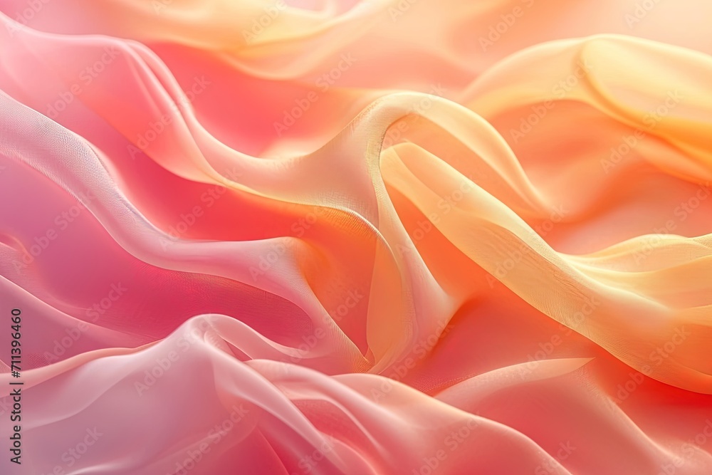Fototapeta premium Minimalist luxury abstract peach fuzz colorful pantone gradients. Great as a mobile wallpaper, background.