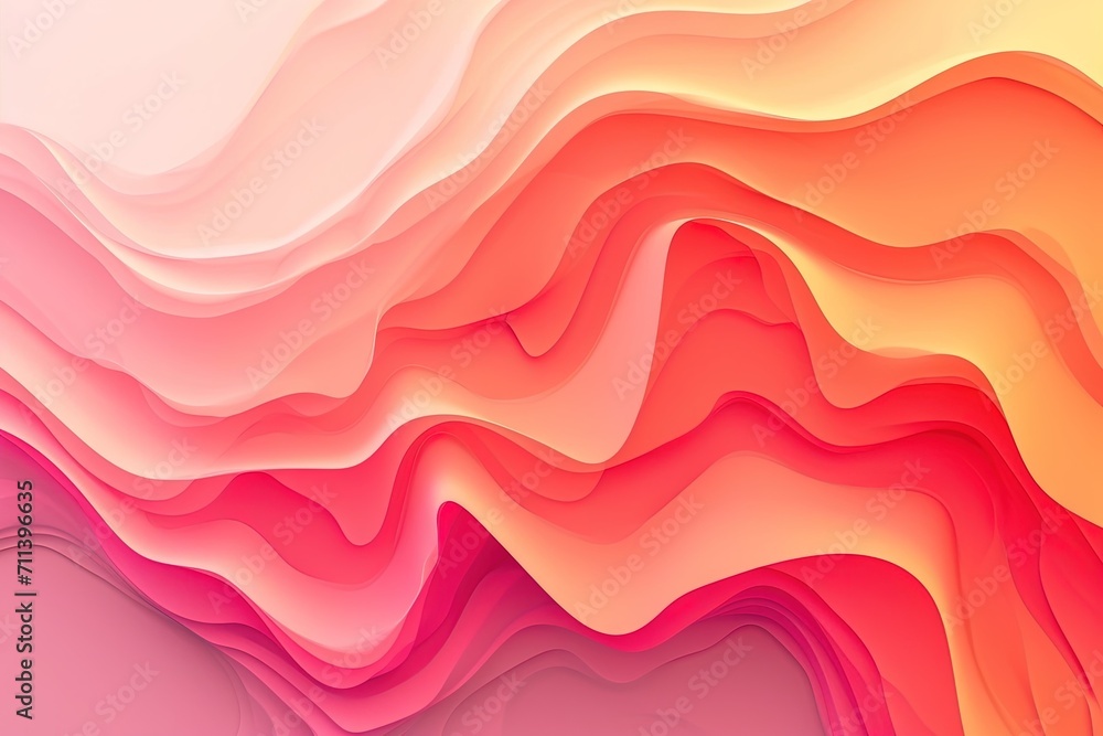 Fototapeta premium Minimalist luxury abstract peach fuzz colorful pantone gradients. Great as a mobile wallpaper, background.