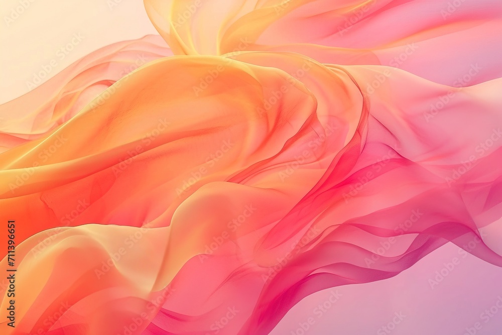 Fototapeta premium Minimalist luxury abstract peach fuzz colorful pantone gradients. Great as a mobile wallpaper, background.