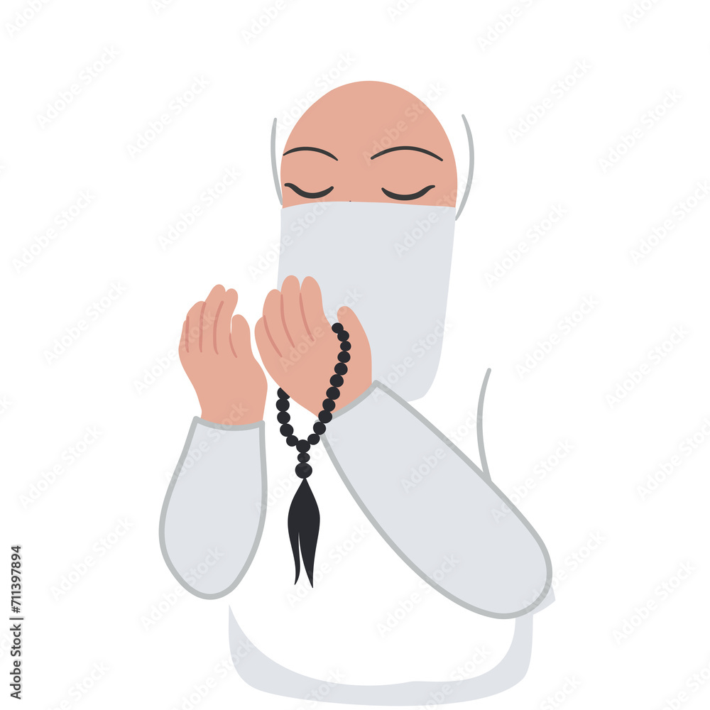 muslim girl praying