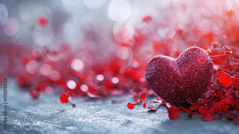 red heart on snow red heart on snow