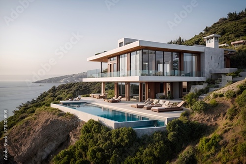 luxury resort on hill with sea view 