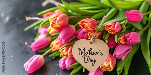 A bouquet of tulips flowers...