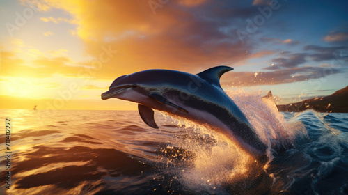 Playful Dolphins: Adorable Scenes in Marine Charm © Graphics.Parasite
