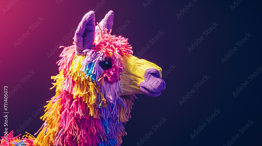 Traditional Mexican piñata in horse shape. Happy birthday concept. 