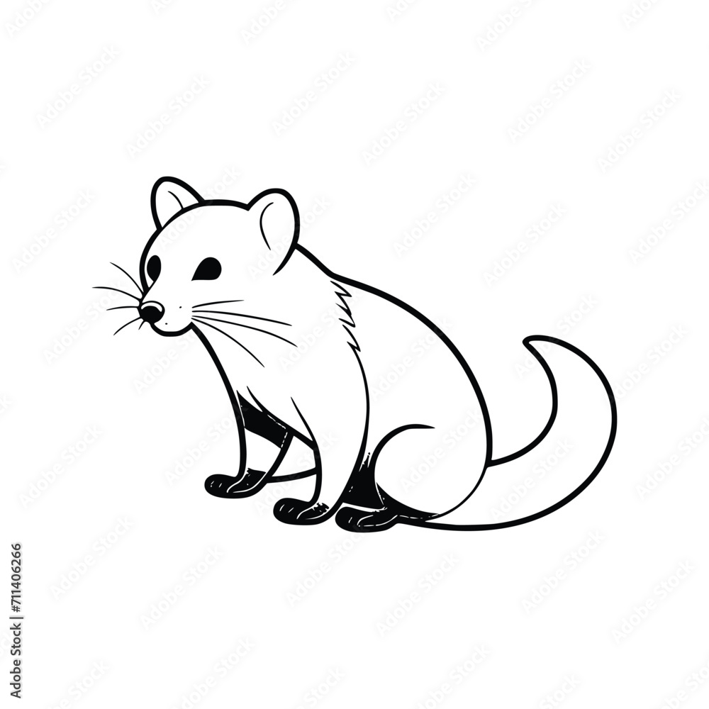 Ferret wild animal icon vector EPS Ferret wild animal icon vector EPS