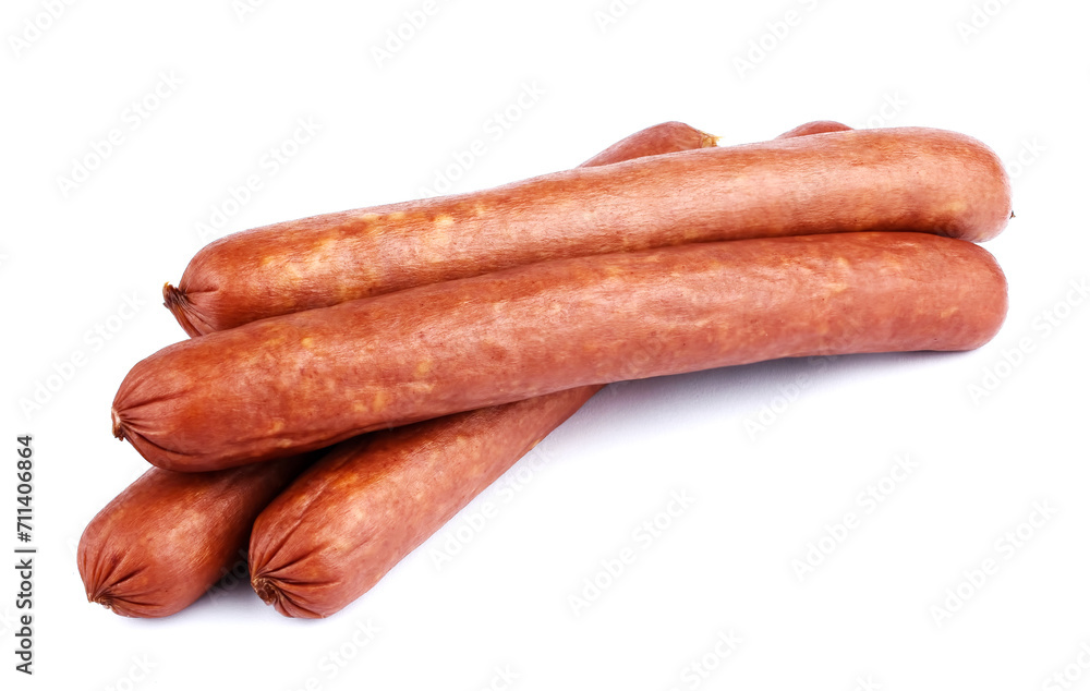 Sausage isolated on the white background. Sausage isolated on the white background.