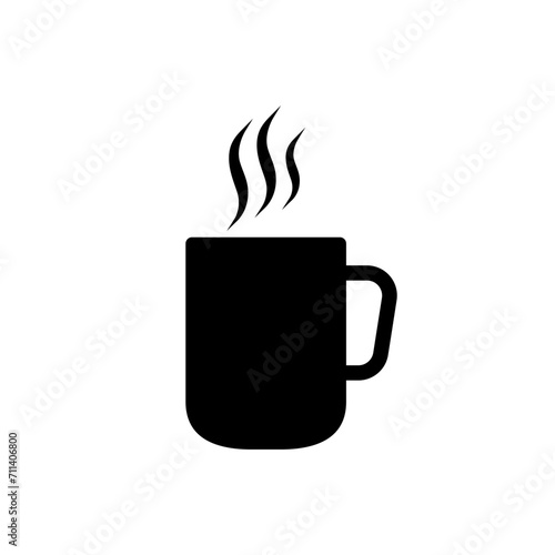 Coffee icon vector. Hot drink illustration sign. Tea symbol or logo.