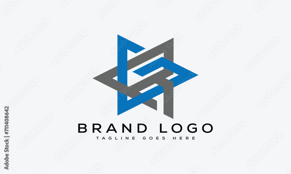 letter GR logo design vector template design for brand. letter GR logo design vector template design for brand.