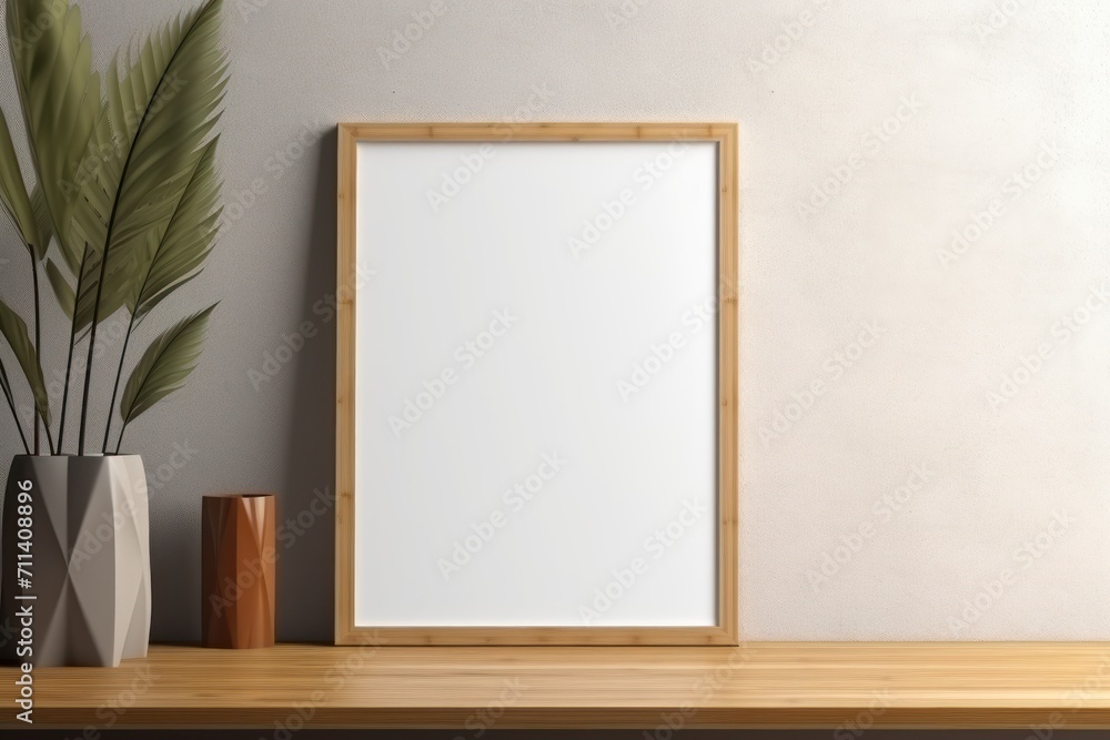 blank frame close up + background 