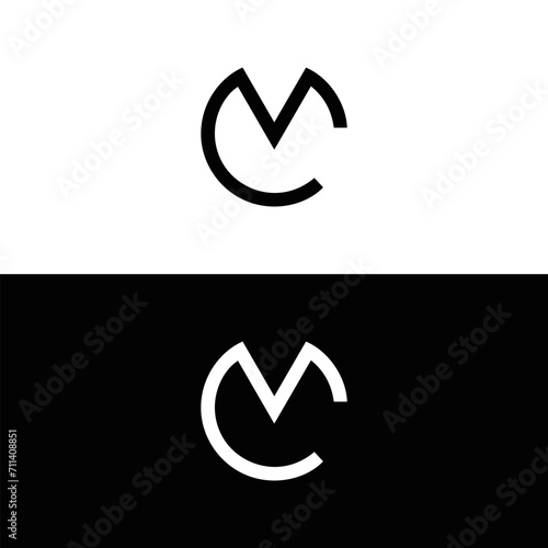 MC logo. M C design. White MC letter. MC, M C letter logo design. Initial letter MC linked circle uppercase monogram logo. M C letter logo vector design. MC letter logo design five style.	
