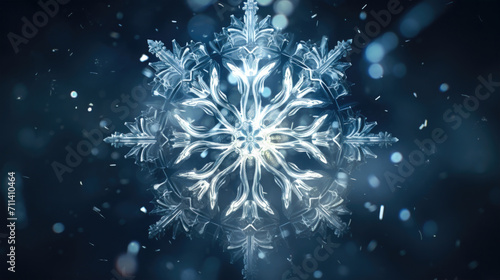 Snowflake Kaleidoscope: Striking Abstract Art with Intricate Patterns