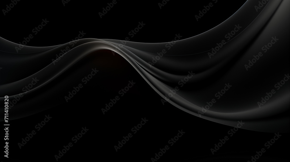 Néon effet flou, vague en mouvement, noir sur fond noir. Pour conception et création graphique, bannière. Néon effet flou, vague en mouvement, noir sur fond noir. Pour conception et création graphique, bannière.