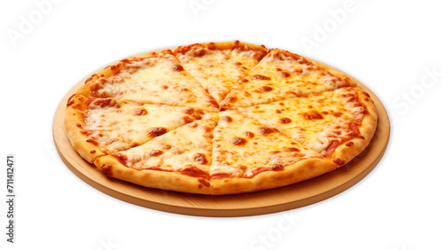 Pizza cut out. Pizza on transparent background. Cheese pizza cut out